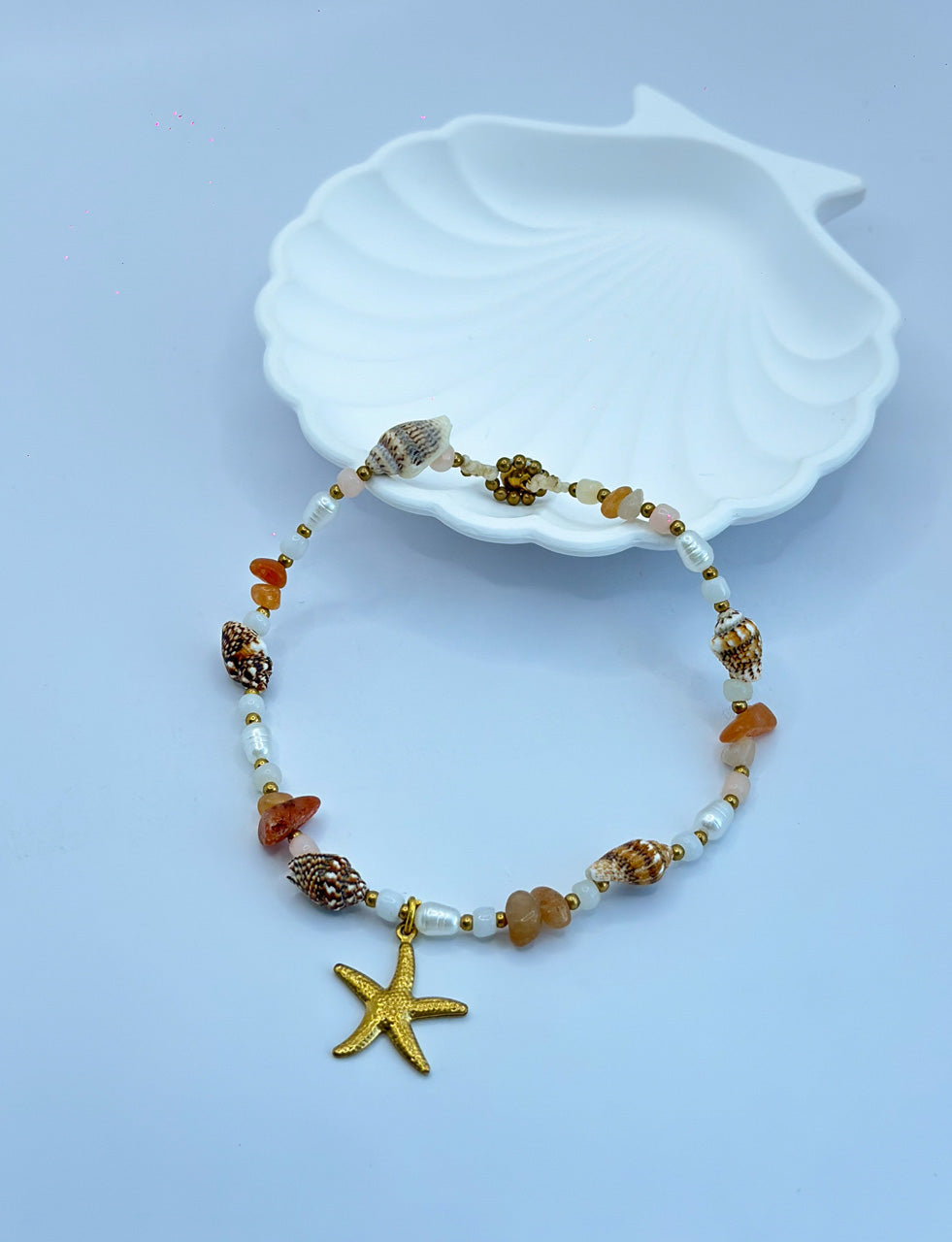 Ankle Bracelet - Orange Desire