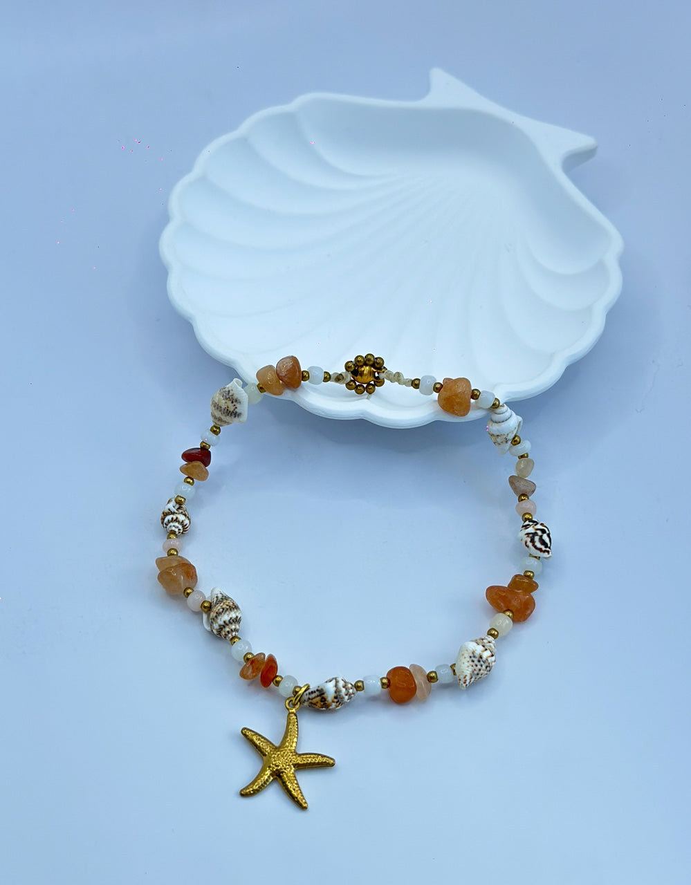 Ankle Bracelet - Orange Frenzy