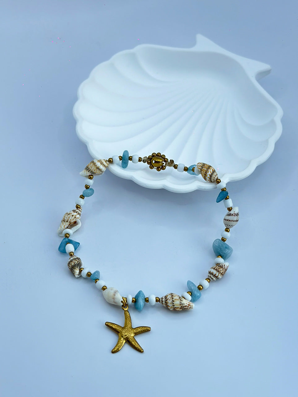 Ankle Bracelet - Blue Stone