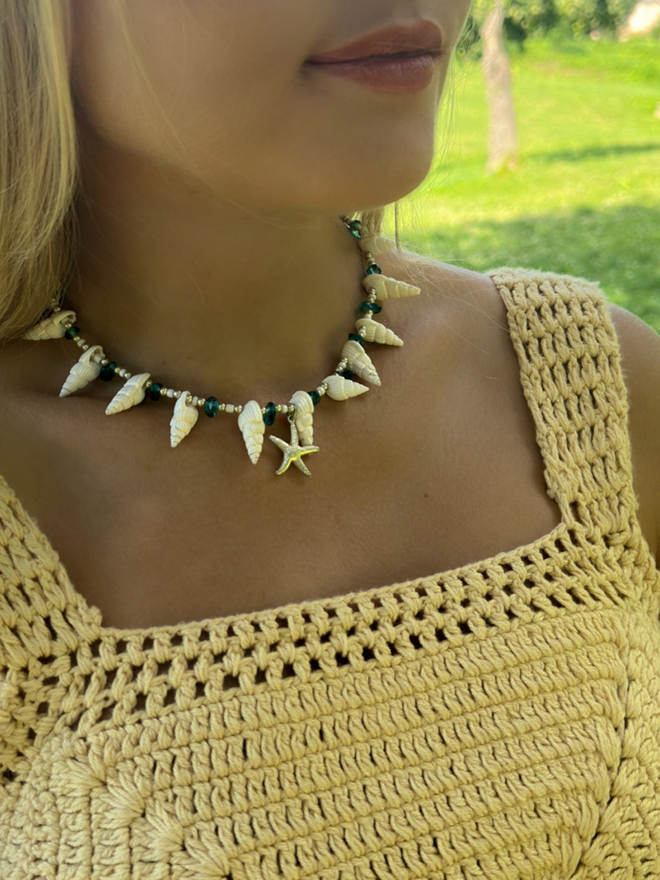 Necklace - Green Ice